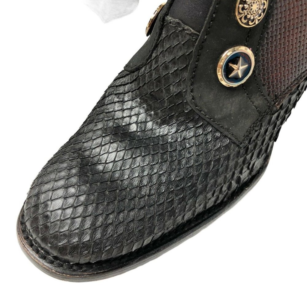 Cuadra High Heel Booties Python Skin Size 7 - image 6